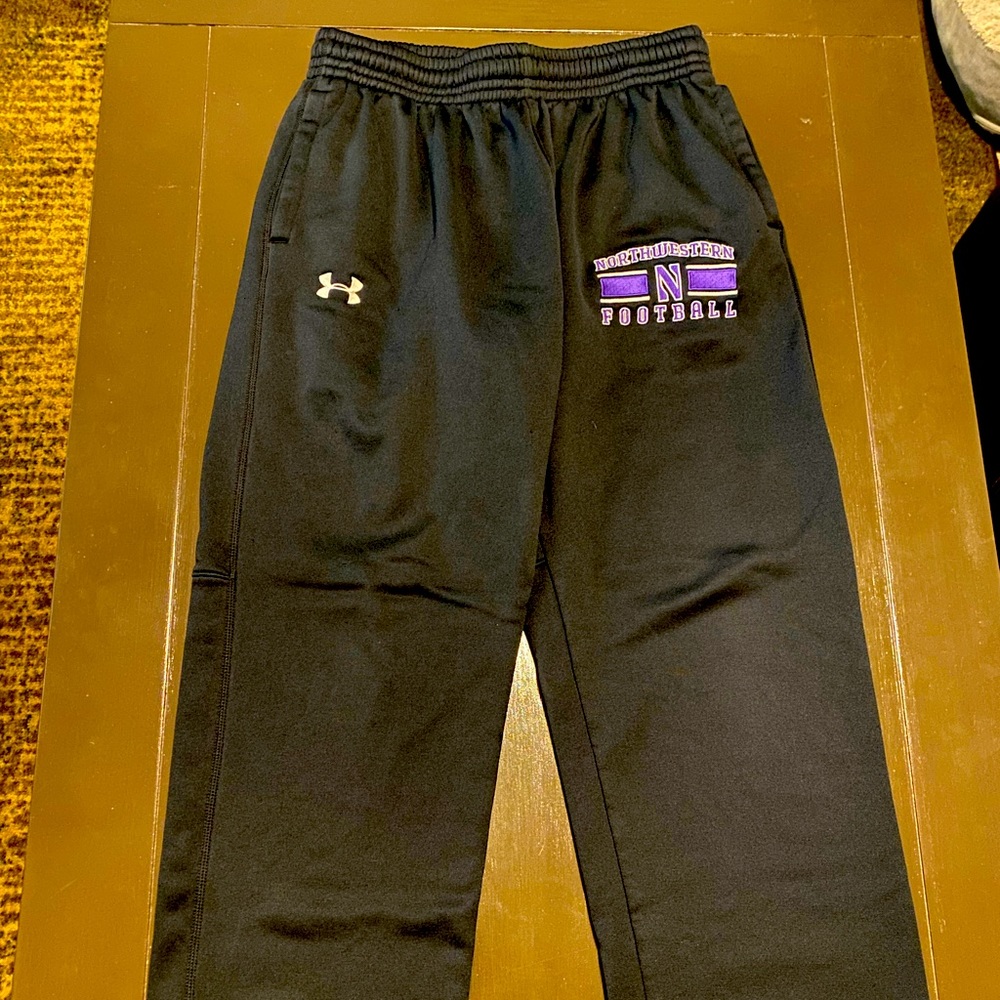 Under Armour fleece pants, Norhwestern Football, men’s large, black